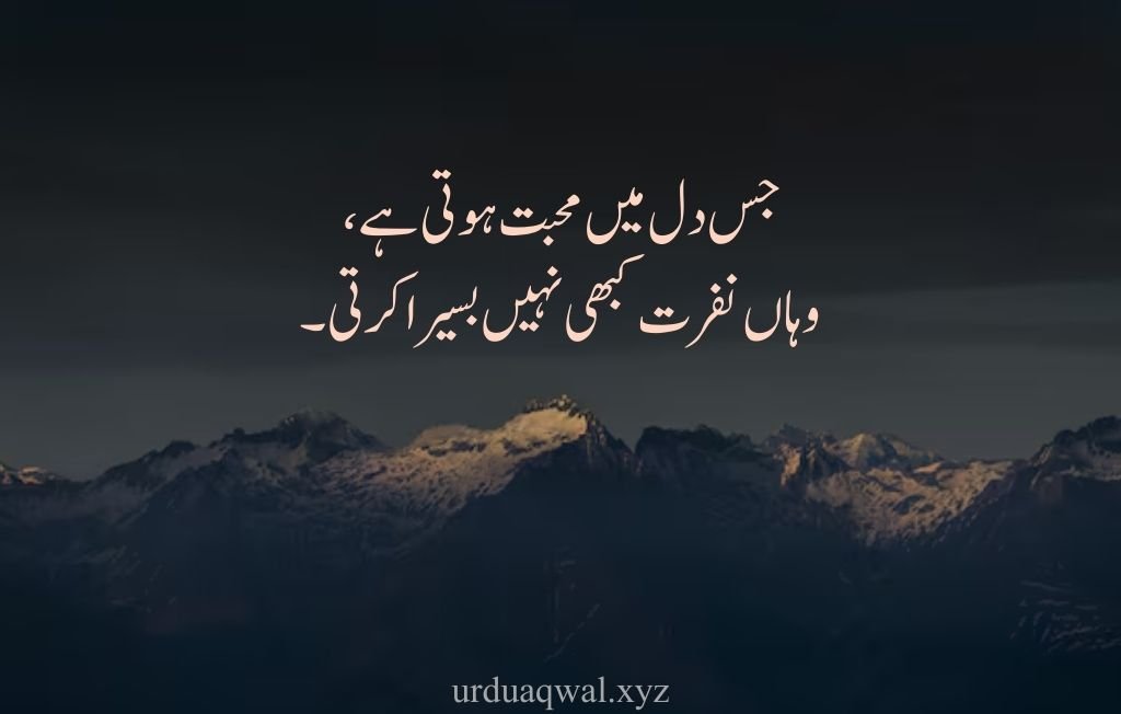 hazrat ali quotes in urdu about love