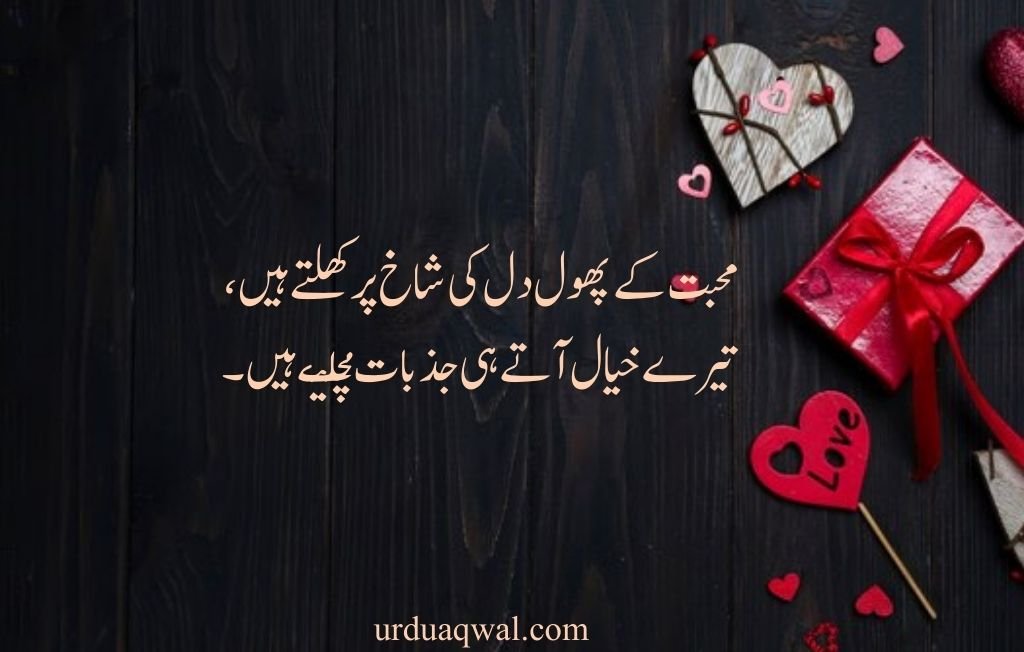 romantic urdu shayari 2 lines