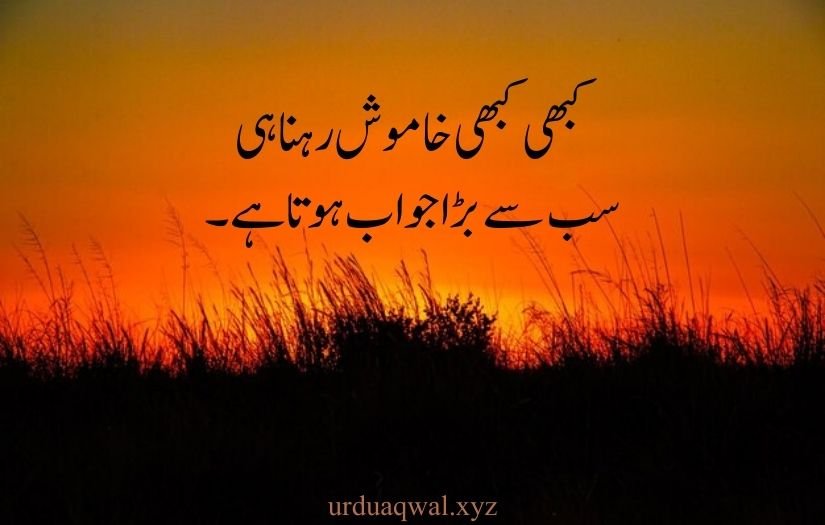 Heart touching one line quotes in urdu