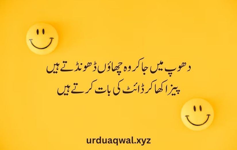 funny shayari in urdu 2 lines