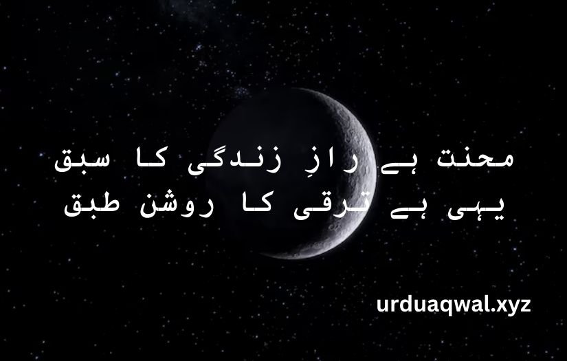 mehnat poem in urdu​