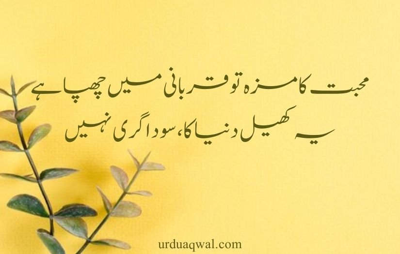 best 2 line quotes in urdu