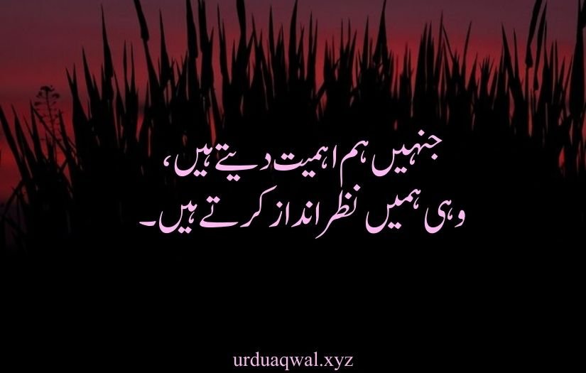 Heart touching one line quotes in urdu