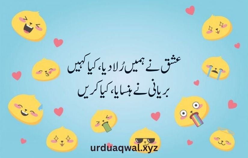 funny shayari in urdu 2 lines