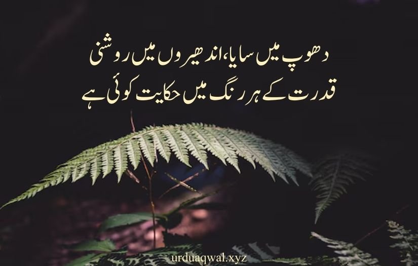 nature quotes in urdu