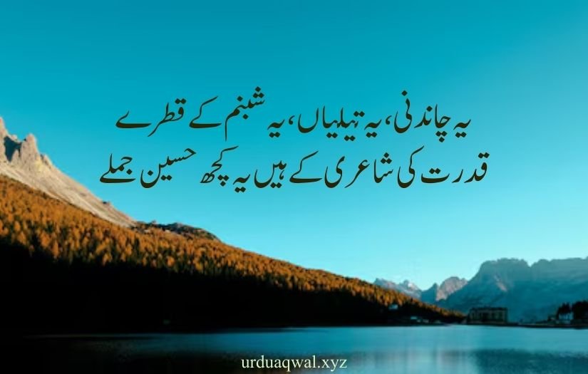 nature quotes in urdu