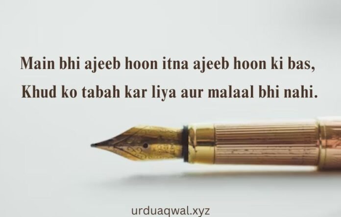 urdu shayari in english