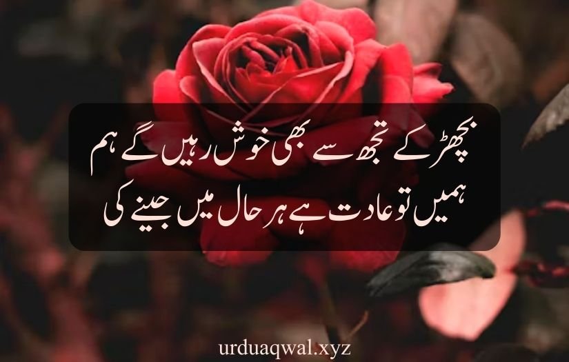 2 line urdu poetry romantic sms copy paste