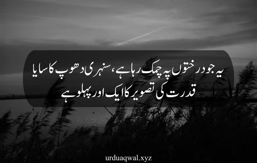 nature quotes in urdu