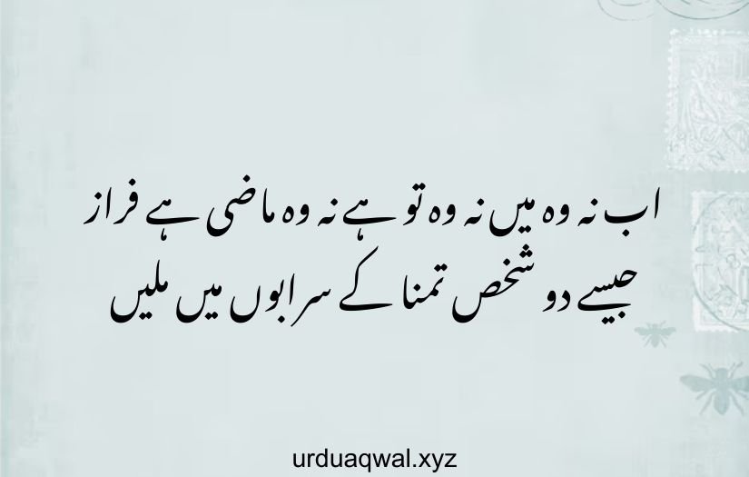 faraz funny shayari