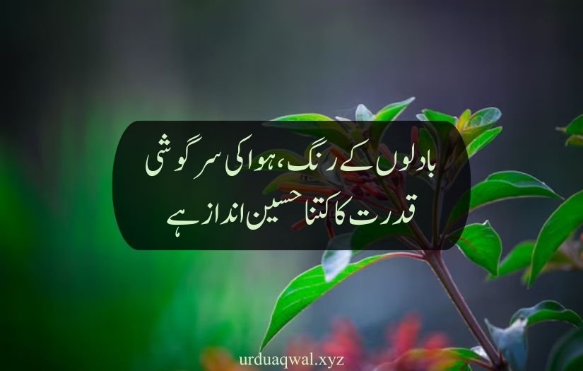 nature quotes in urdu