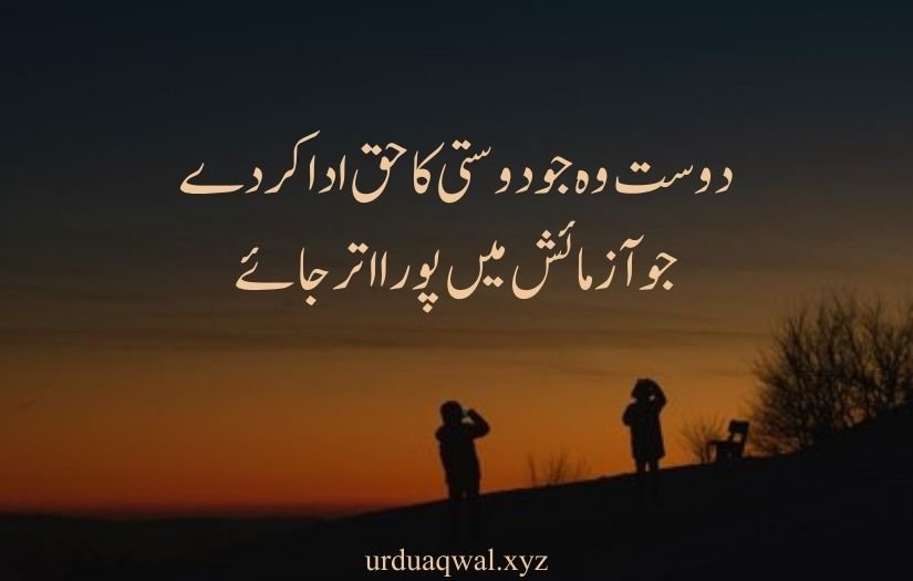 sad friendship quotes in urdu