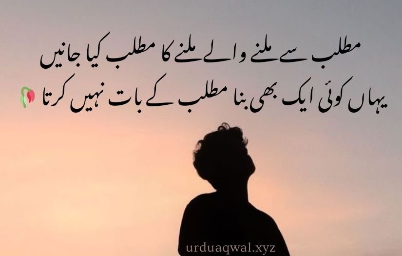 matlabi rishte quotes in urdu